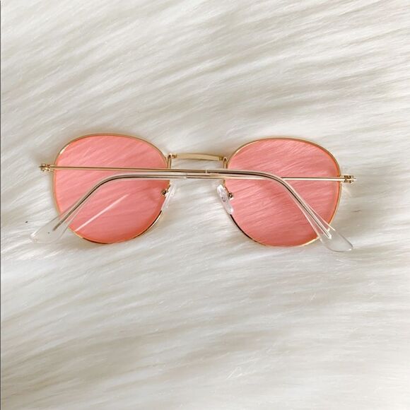 Pink Retro Sunglasses - Picture 2 of 3